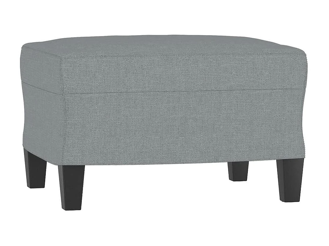Ensemble de canapés 4 pcs avec coussins Gris clair Tissu