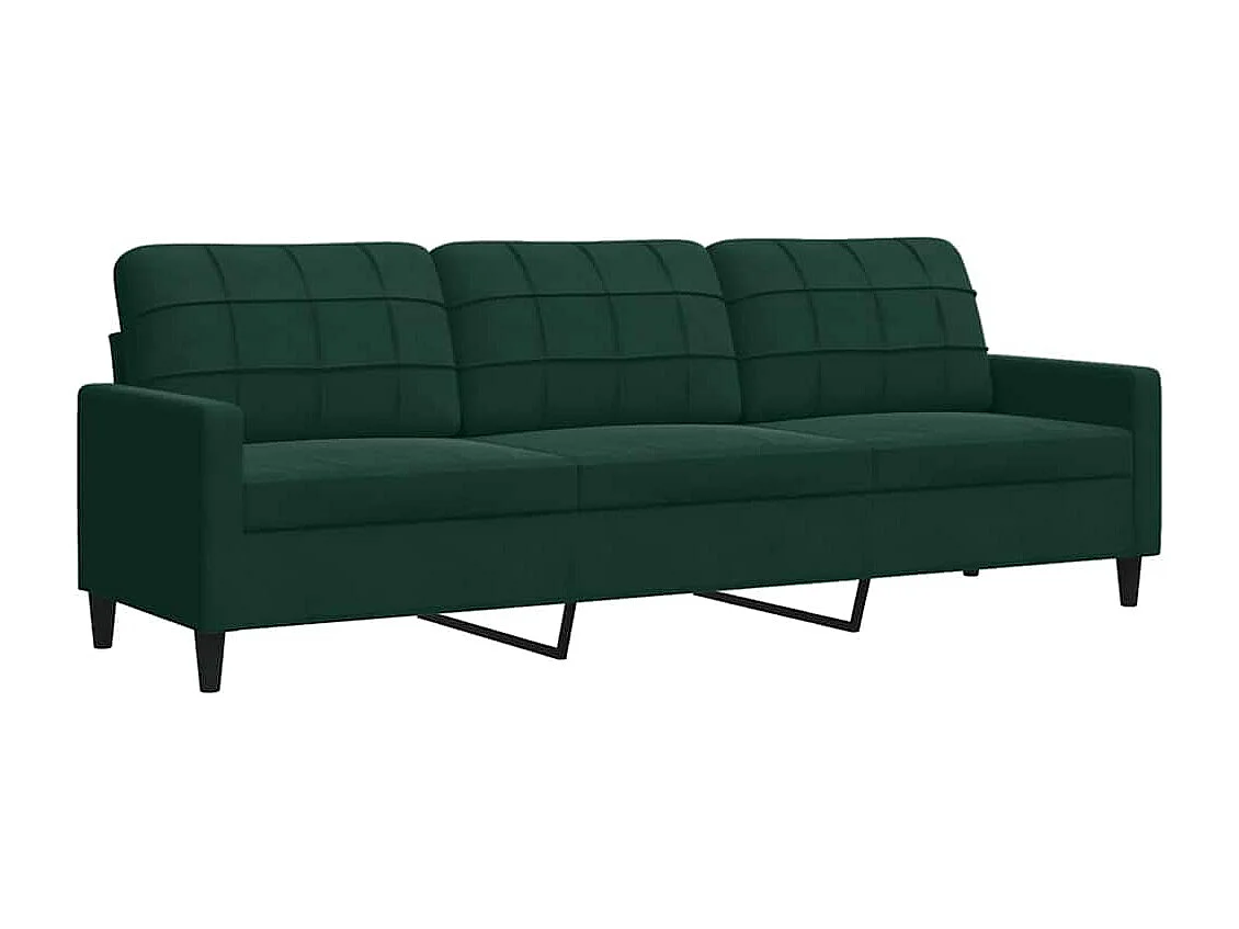 Ensemble de canapés 4 pcs avec coussins et traversins velours