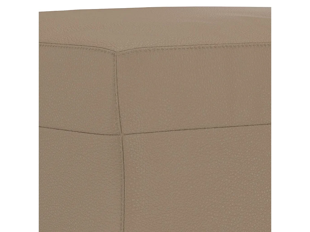 Ensemble de canapés 3 pcs avec coussins Cappuccino Similicuir