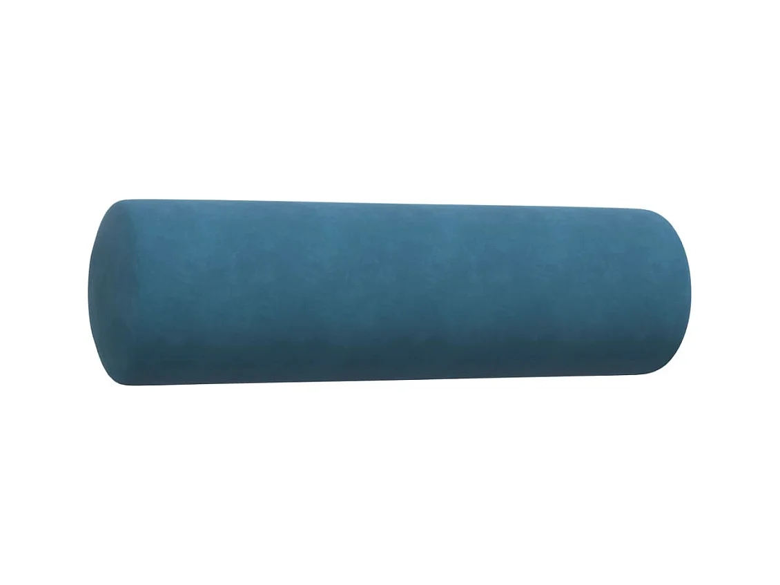 Ensemble de canapés 3pcs et coussins et traversins bleu velours