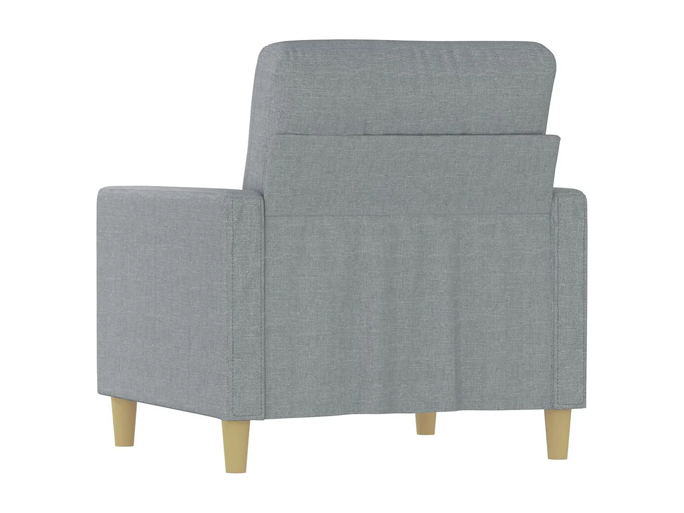 Fauteuil Gris clair 60 cm Tissu