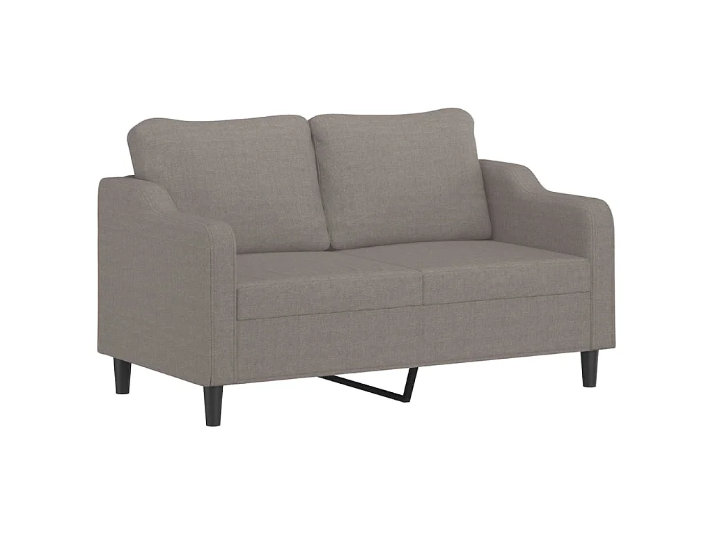 3-delige Loungeset met kussens stof taupe