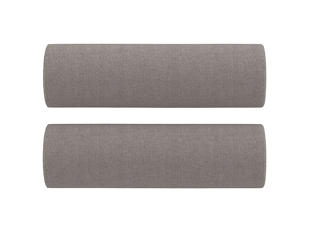 Ensemble de canapés 3 pcs avec coussins taupe tissu