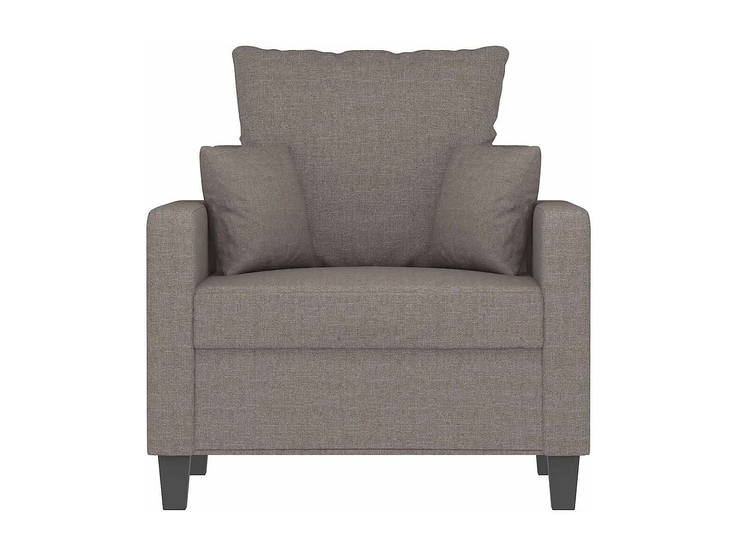 Sessel Taupe 60 cm Stoff