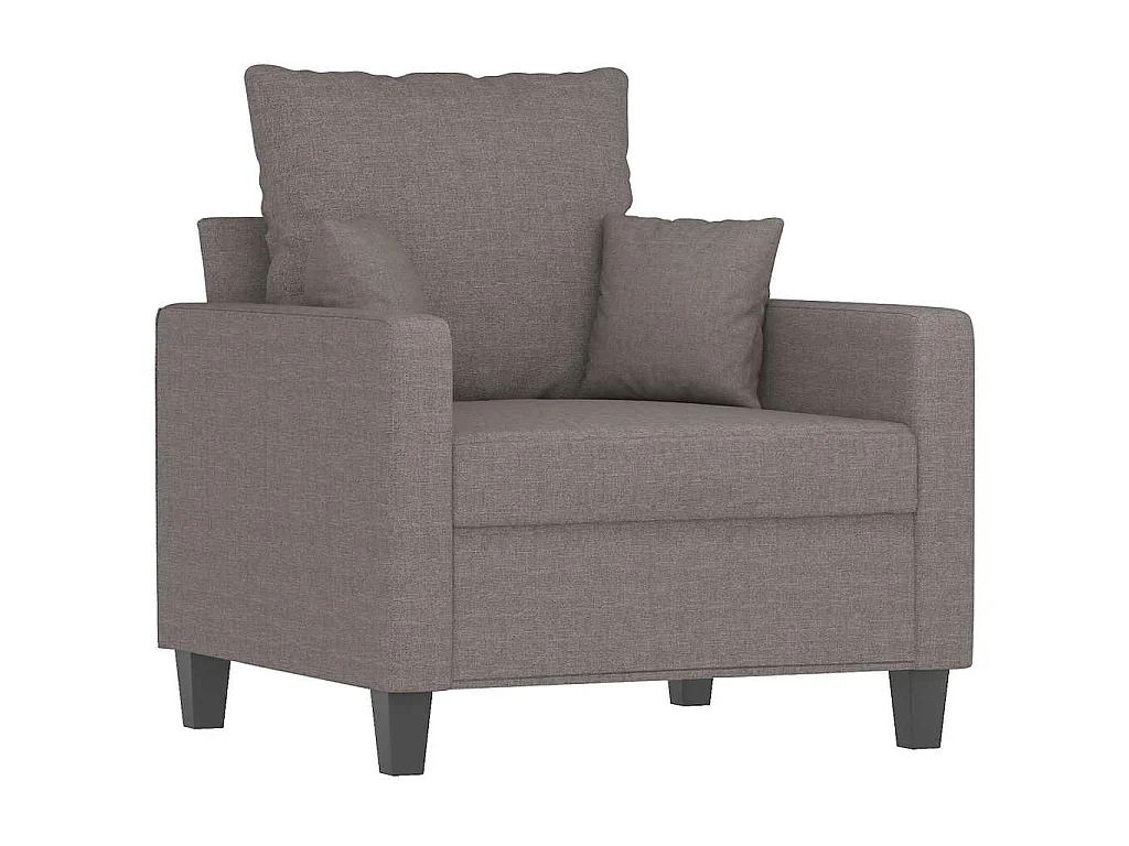 Fauteuil Taupe 60 cm Tissu