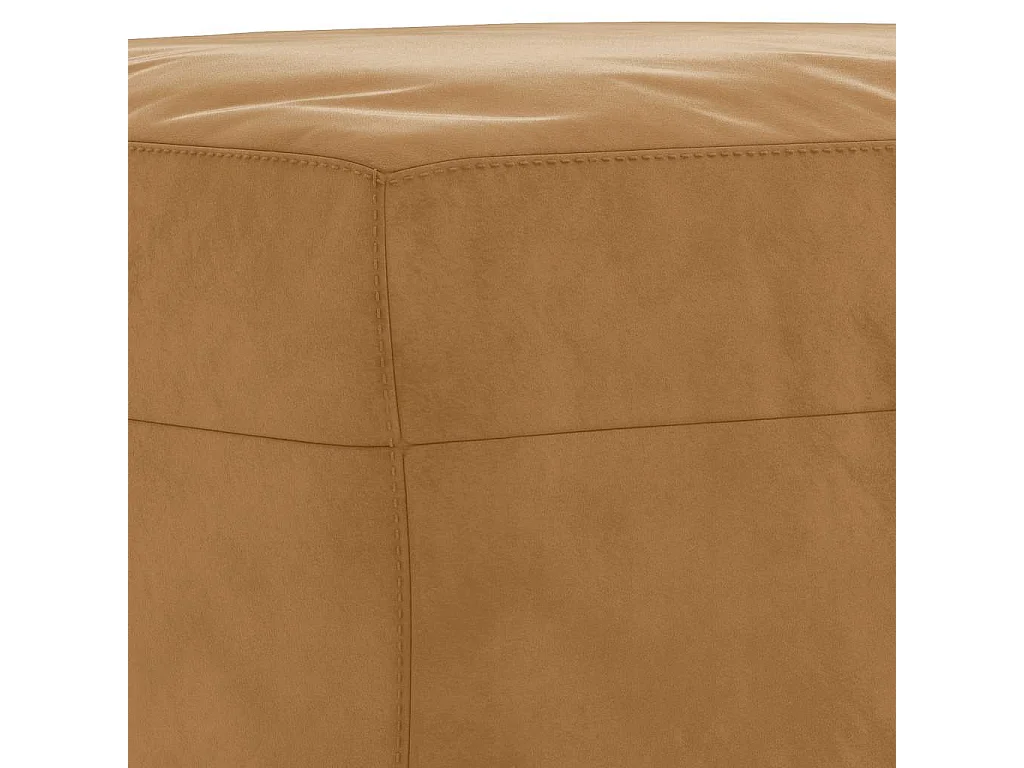 3-delige Loungeset met kussens fluweel bruin