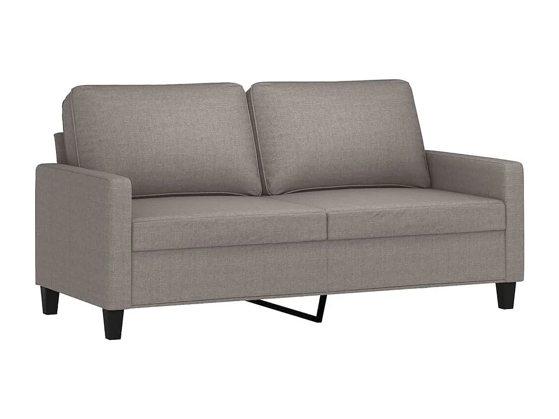 Ensemble de canapés 2 pcs avec coussins Taupe Tissu
