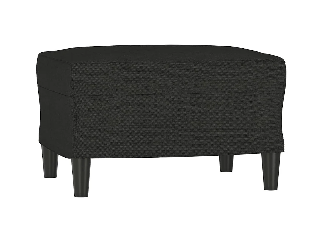 Ensemble de canapés 4 pcs avec coussins Noir Tissu