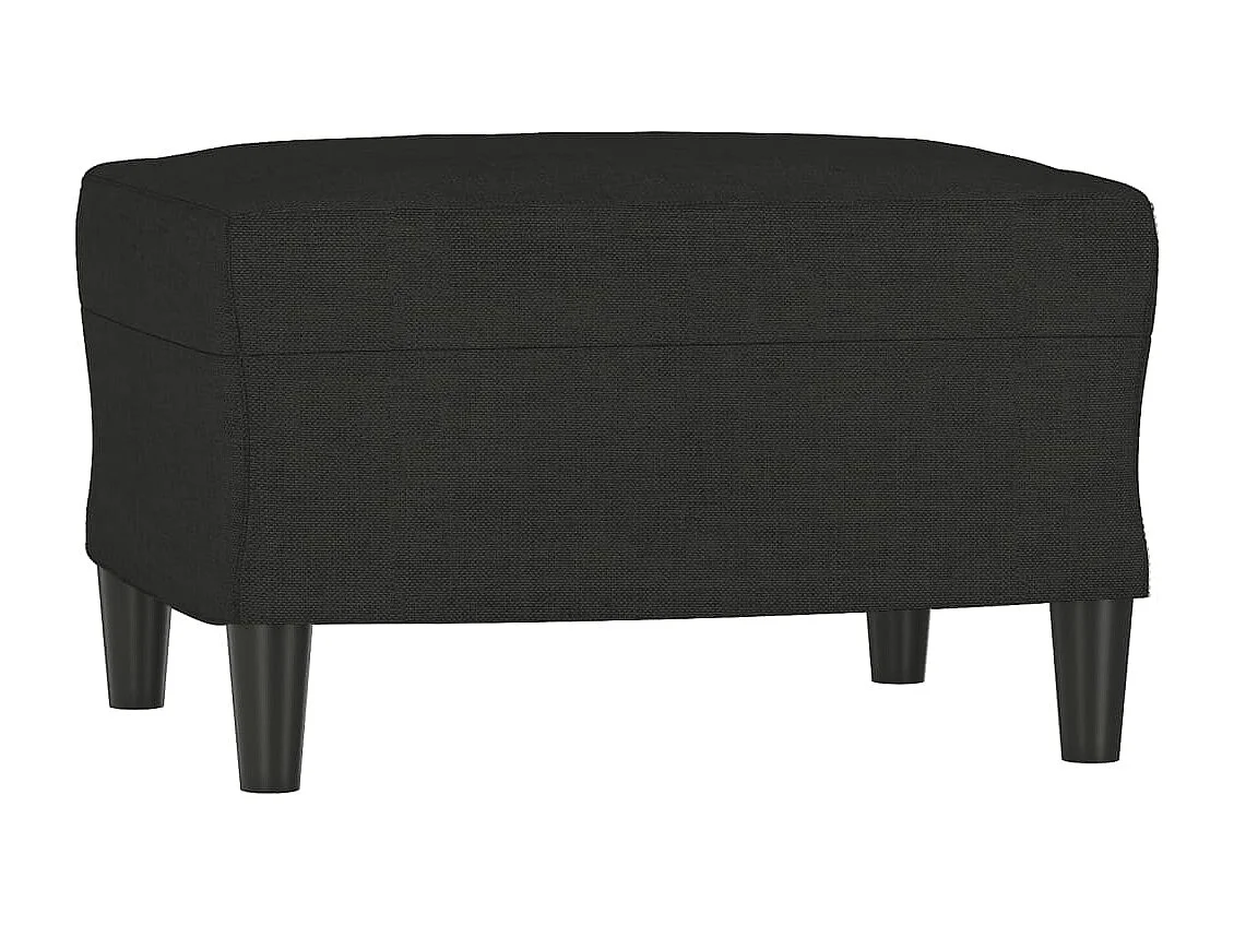 Ensemble de canapés 4 pcs avec coussins Noir Tissu