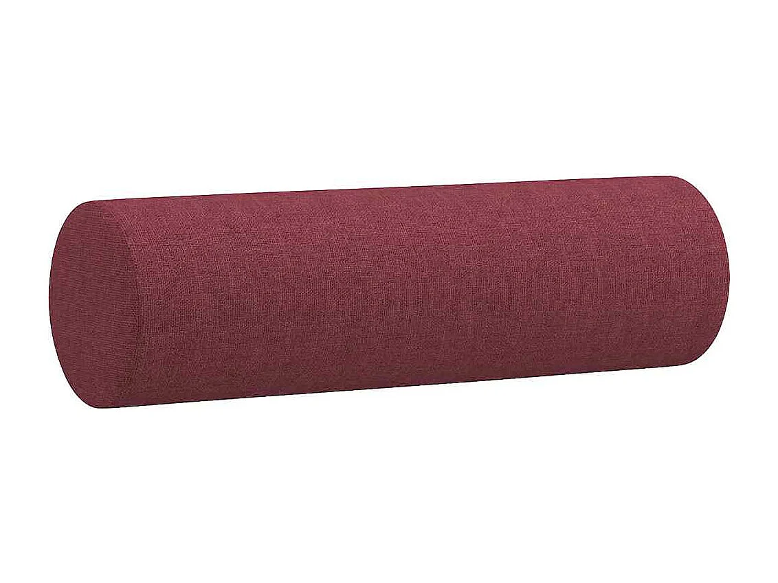 Ensemble de canapés 3 pcs avec coussins rouge bordeaux tissu