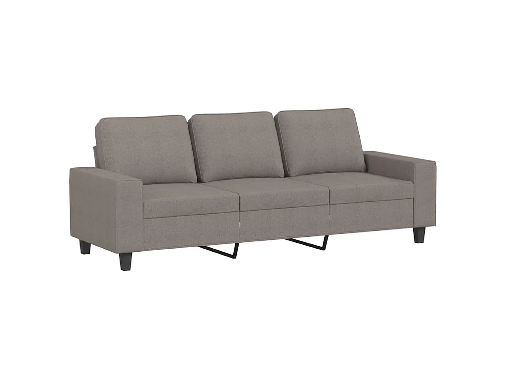 Ensemble de canapés 3 pcs taupe tissu