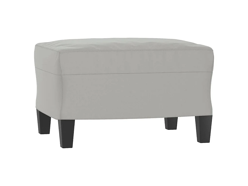 Ensemble de canapés 3 pcs coussins gris clair tissu microfibre