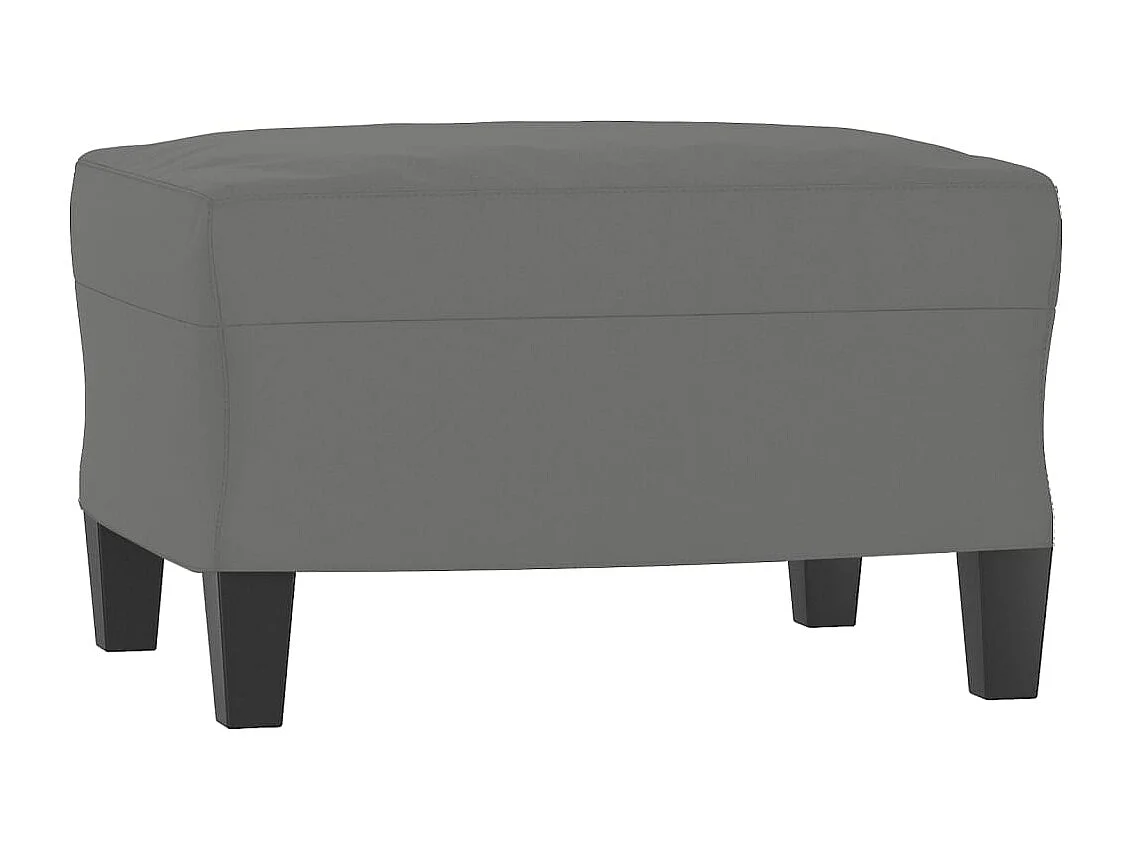 Ensemble de canapés 3 pcs coussins gris foncé tissu microfibre