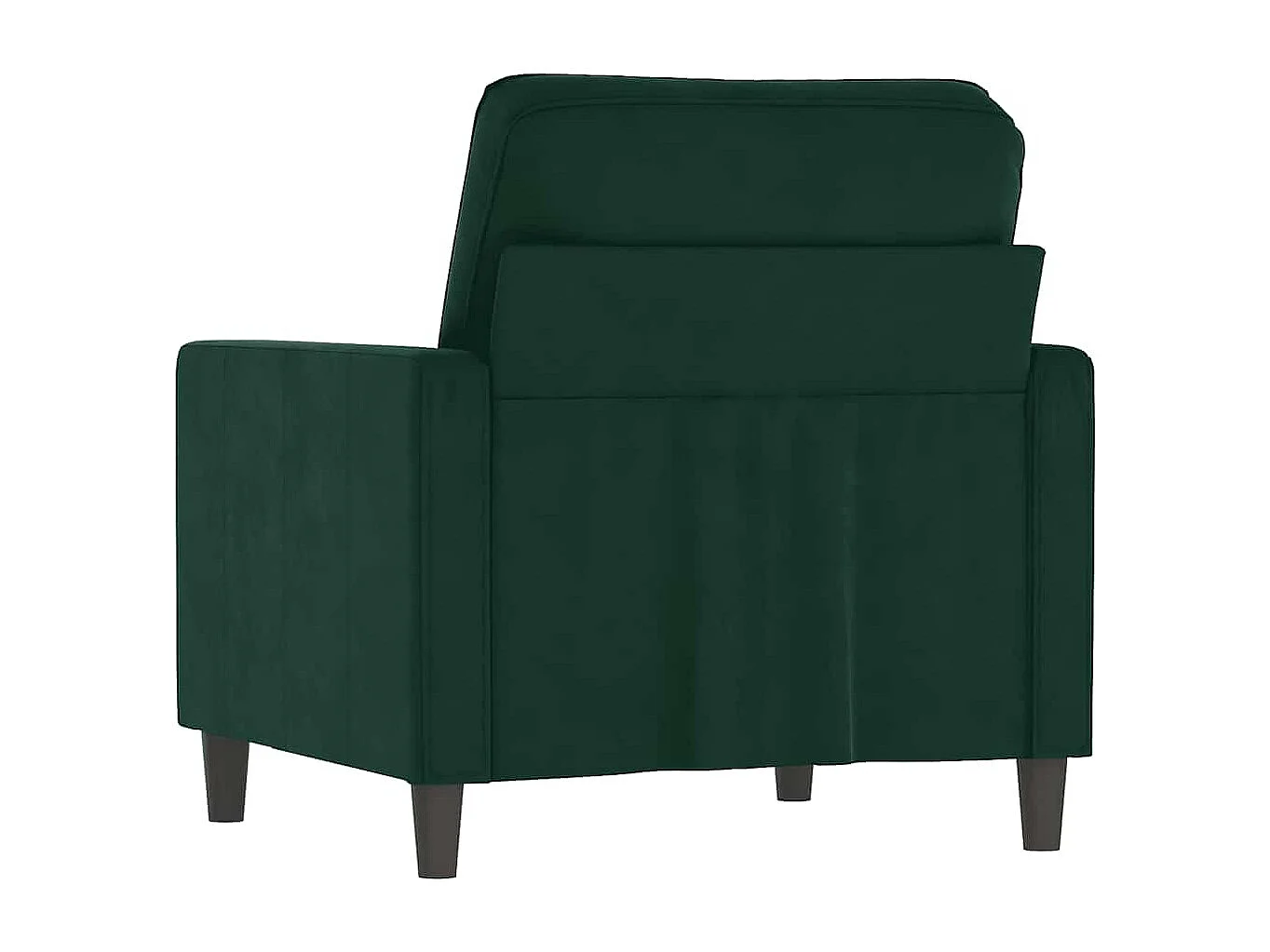 Fauteuil Vert foncé 60 cm Velours