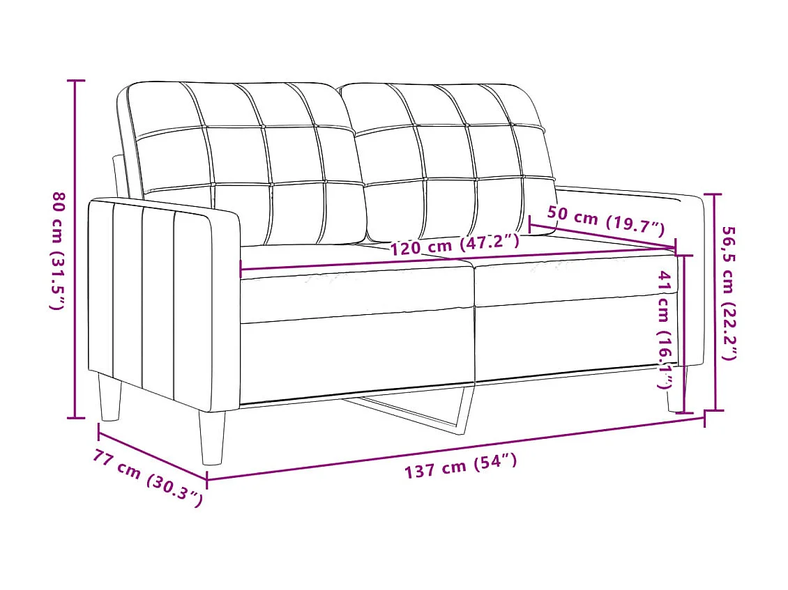 2-delige Loungeset met kussens en bolsters fluweel donkergrijs