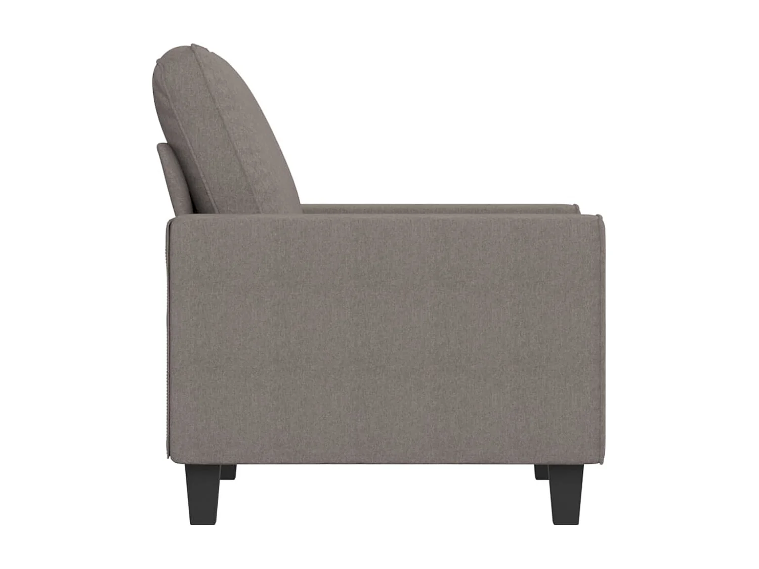 Fauteuil 60 cm stof taupe