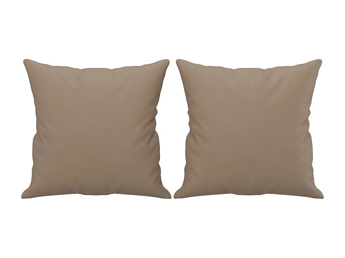 Ensemble de canapés 3 pcs avec coussins cappuccino similicuir