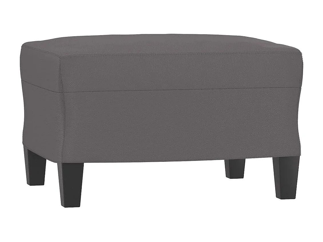 Ensemble de canapés 4 pcs avec coussins Gris Similicuir