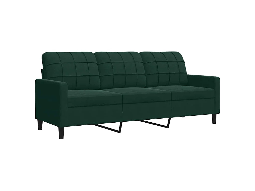 Ensemble de canapés 2 pcs avec coussins et traversins velours