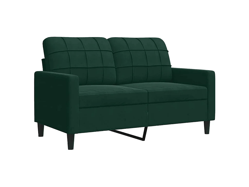 Ensemble de canapés 2 pcs avec coussins et traversins velours