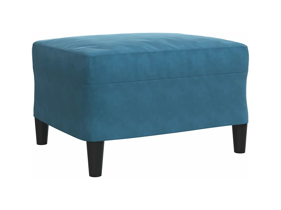 Ensemble de canapés 4pcs et coussins et traversins bleu velours