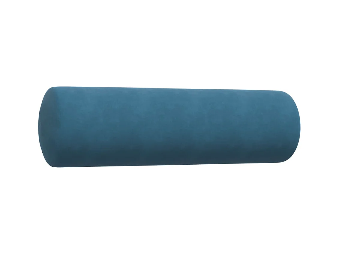 Ensemble de canapés 4pcs et coussins et traversins bleu velours