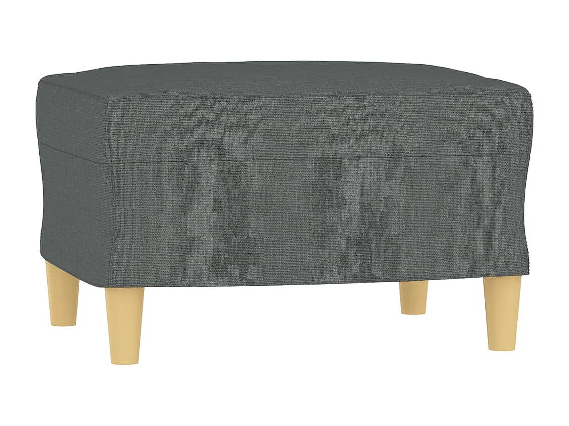 Set di Divani 4 pz con Cuscini Grigio Scuro in Tessuto