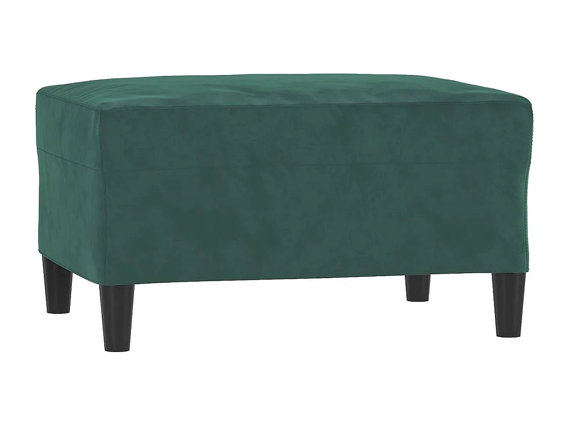 Ensemble de canapés 4 pcs avec coussins Vert foncé Velours
