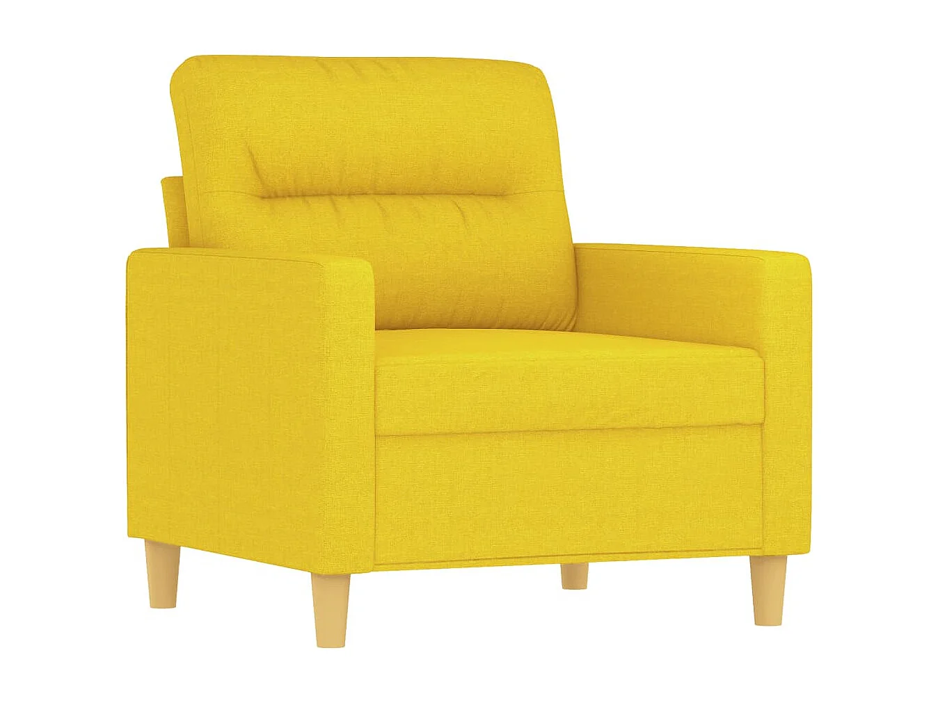 Fauteuil Jaune clair 60 cm Tissu