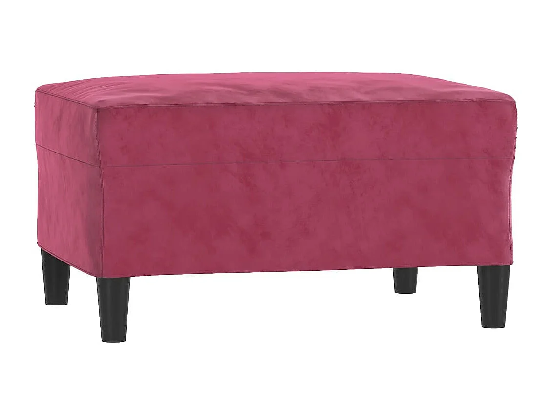 Set di Divani 4 pz Rosso Vino in Velluto
