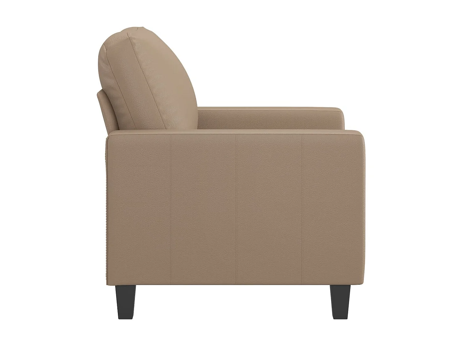 Sessel Cappuccino-Braun 60 cm Kunstleder