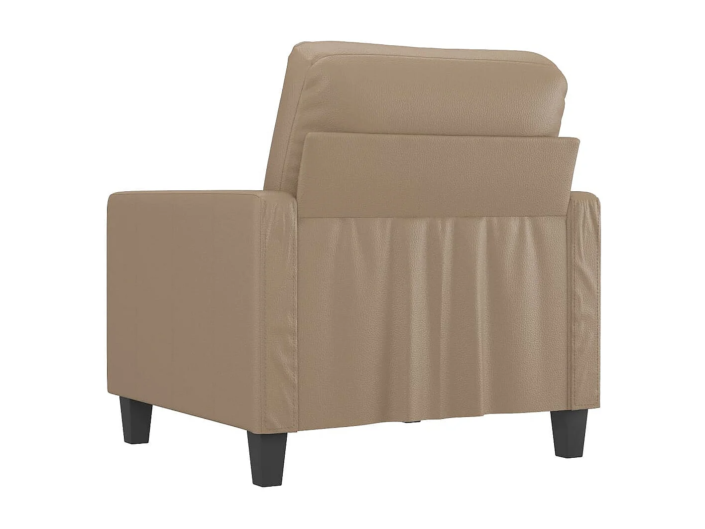 Sessel Cappuccino-Braun 60 cm Kunstleder