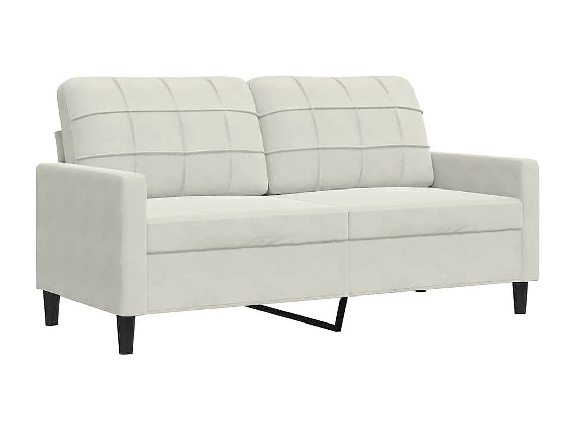 Ensemble de canapés 2 pcs avec coussins et traversins velours