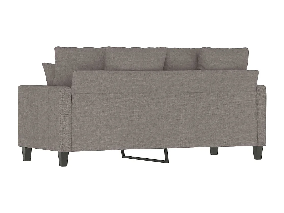 2-Sitzer-Sofa Taupe 140 cm Stoff