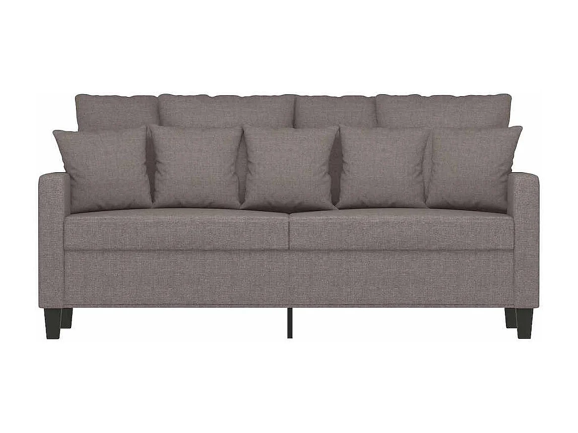 2-Sitzer-Sofa Taupe 140 cm Stoff