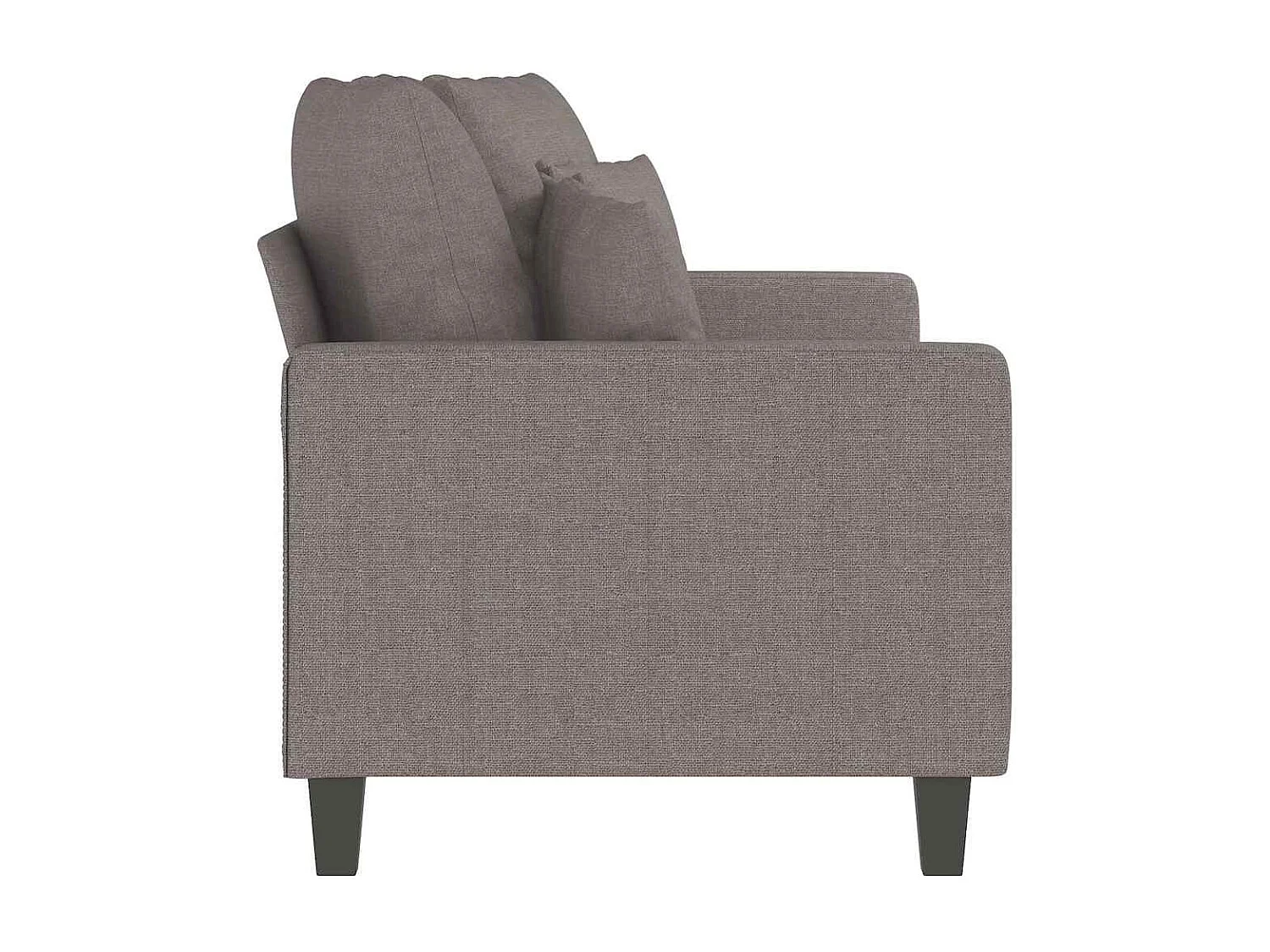 2-Sitzer-Sofa Taupe 140 cm Stoff