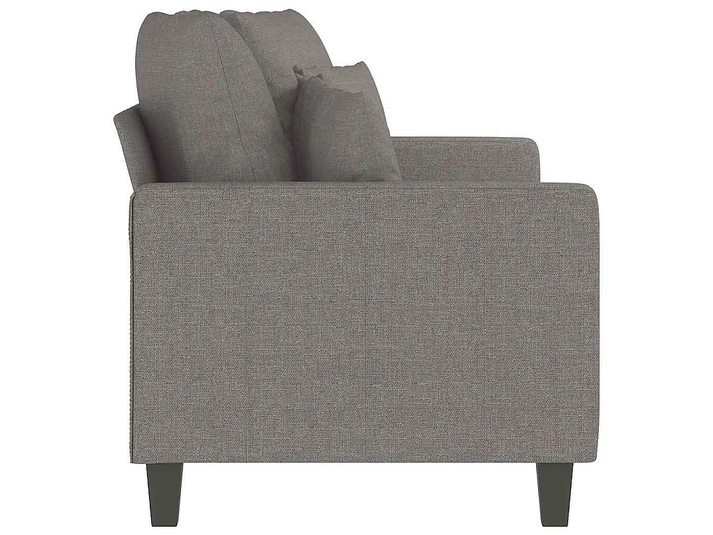 Sofá de 2 plazas de tela gris taupé 140 cm