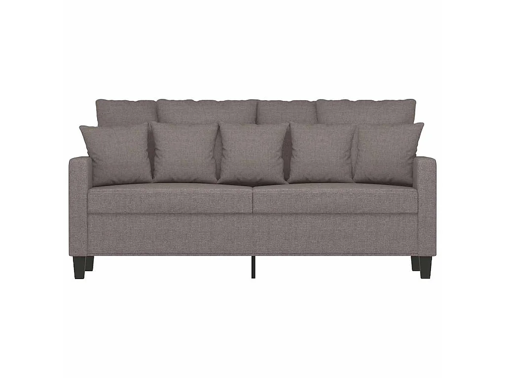 Sofá de 2 plazas de tela gris taupé 140 cm