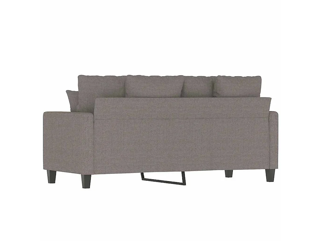 2-Sitzer-Sofa Taupe 140 cm Stoff
