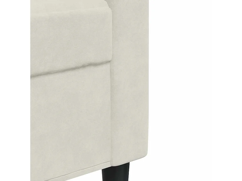 Ensemble de canapés 4 pcs avec coussins Crème Velours