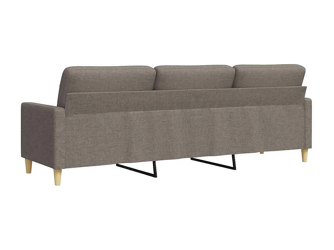 Canapé à 3 places Taupe 210 cm Tissu