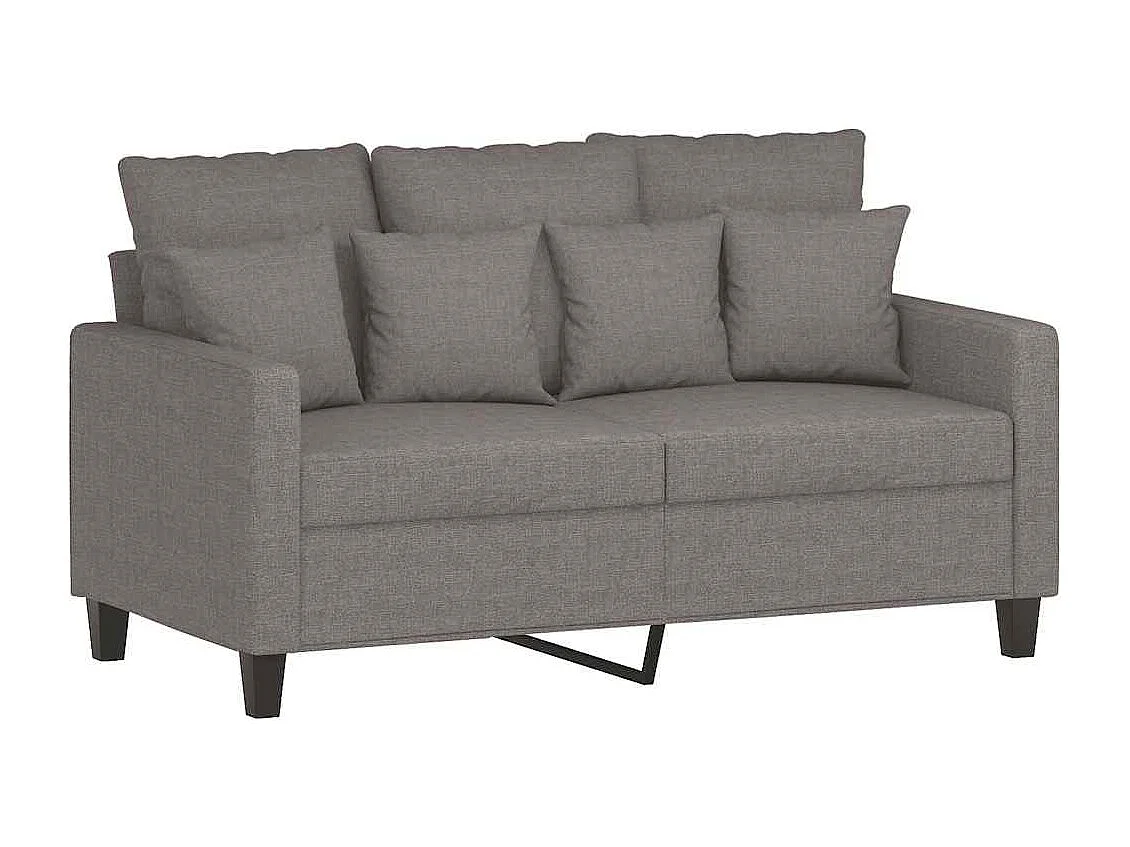 2-Sitzer-Sofa Taupe 120 cm Stoff