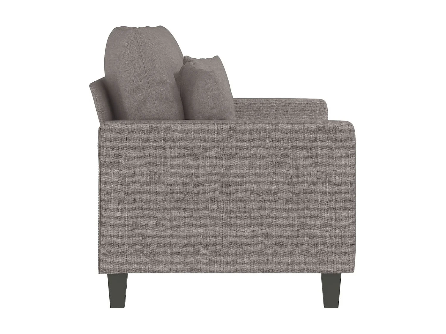 2-Sitzer-Sofa Taupe 120 cm Stoff