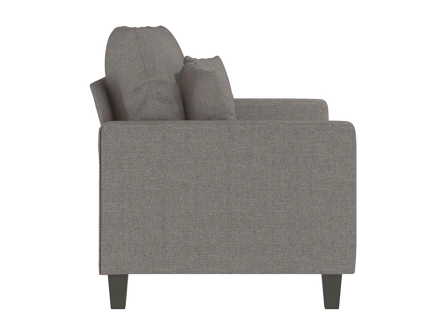 2-Sitzer-Sofa Taupe 120 cm Stoff