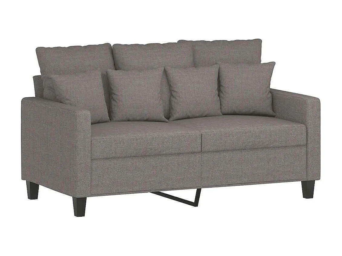 2-Sitzer-Sofa Taupe 120 cm Stoff