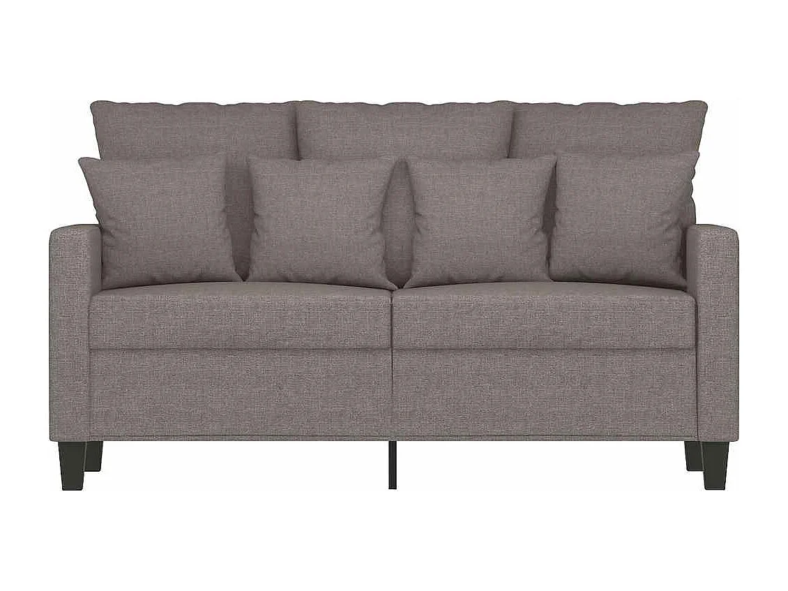 2-Sitzer-Sofa Taupe 120 cm Stoff