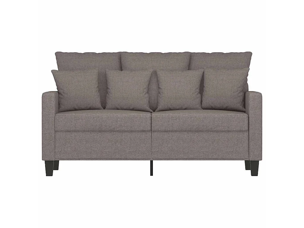 Canapé 2 places en tissu taupe