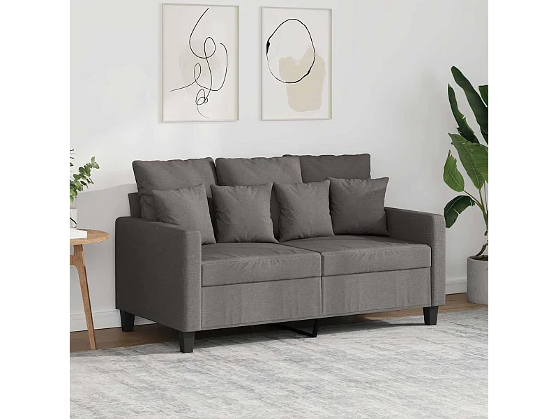 Tweezitsbank 120 cm stof taupe