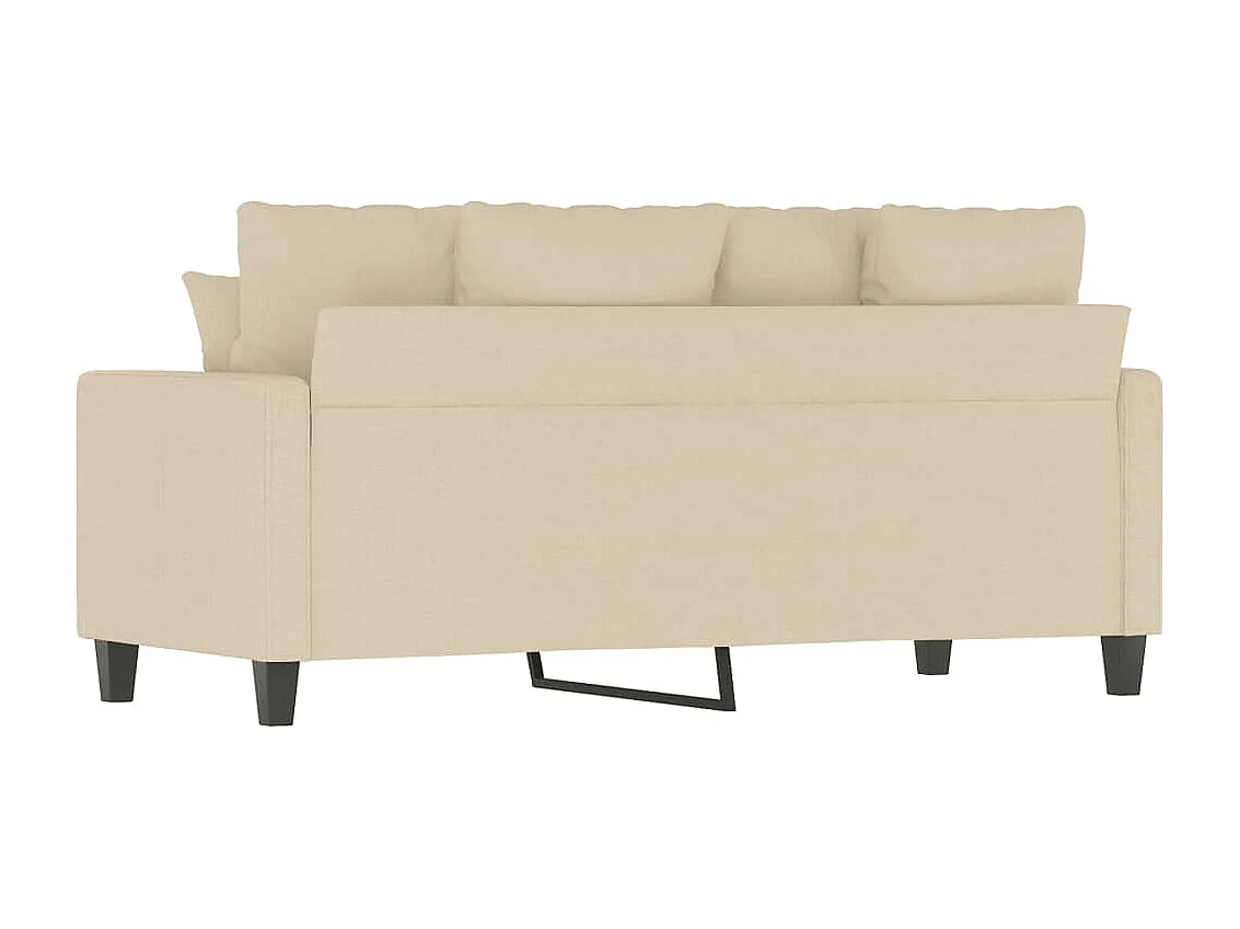 2-Sitzer-Sofa Creme 140 cm Stoff