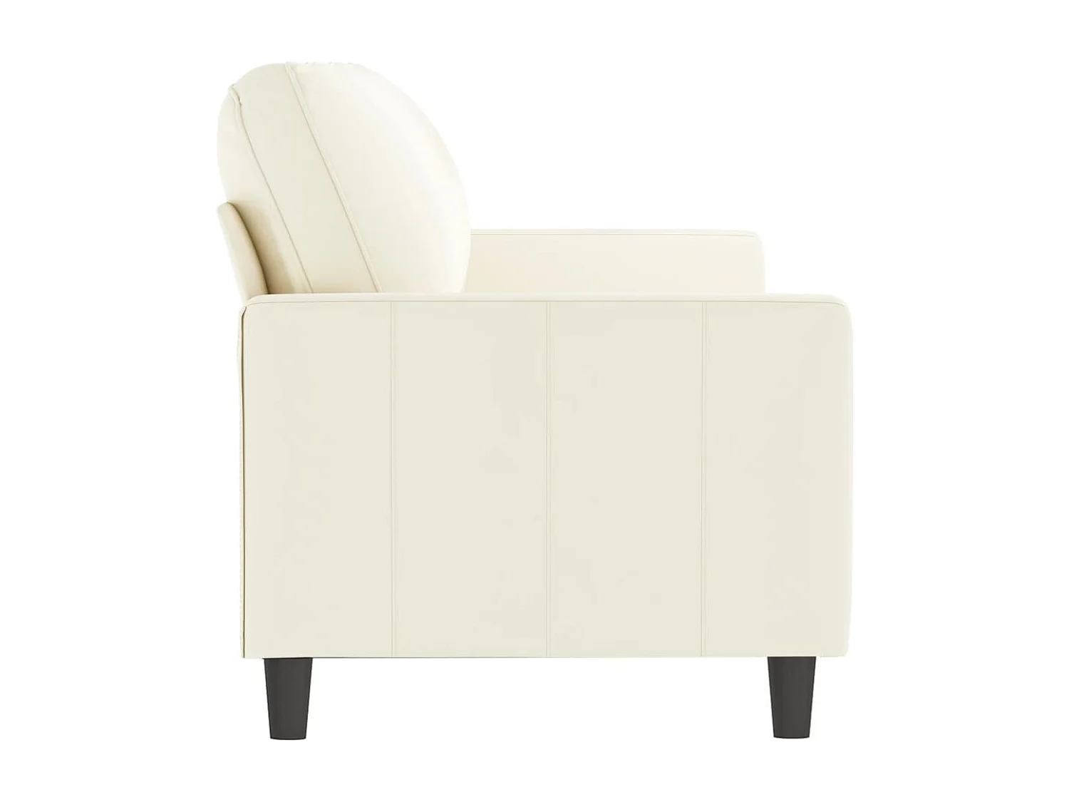 Sofá de 3 plazas terciopelo color crema 180 cm